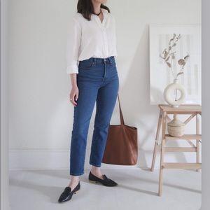 Everlane High Rise Slim Straight